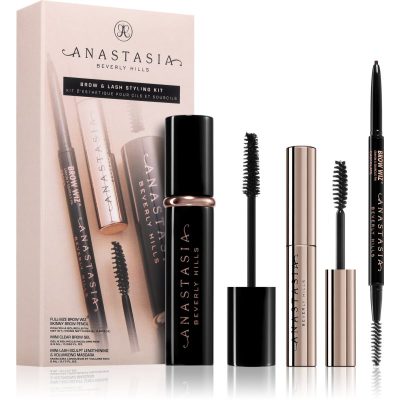 Anastasia Beverly Hills Brow & Lash Styling Kit dárková sada na oči a obočí odstín Dark Brown - parfo.cz