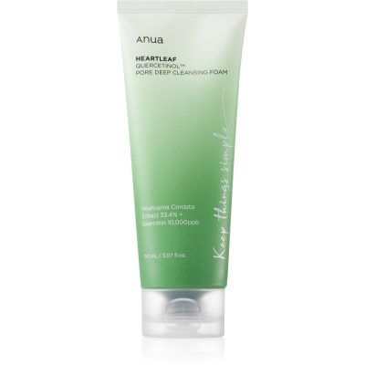 Anua Heartleaf Quercetinol Pore Deep Cleansing Foam hloubkově čisticí pěna pro mastnou a smíšenou pleť 150 ml - parfo.cz