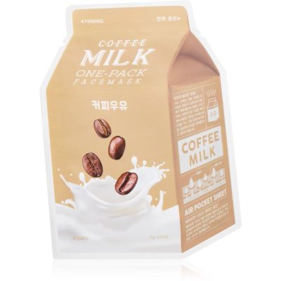 A’pieu One-Pack Milk Mask Coffee plátýnková maska s hydratačním a revitalizačním účinkem 21 g - parfo.cz