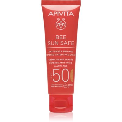 Apivita Bee Sun Safe ochranný tónovací krém na obličej SPF 50 50 ml - parfo.cz