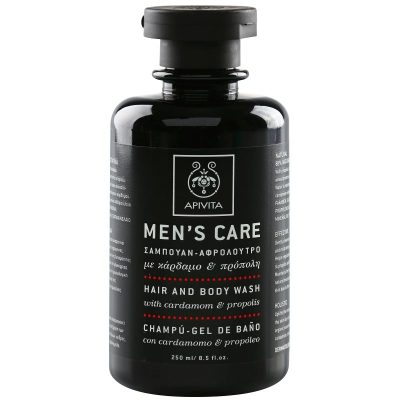 Apivita Men's Tonic Shampoo & Shower Gel Cardamom & Propolis šampon a sprchový gel 2 v 1 250 ml - parfo.cz