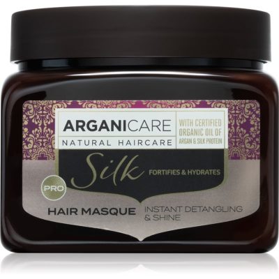 Arganicare Silk Protein Fortifying Mask hydratační maska na vlasy s proteinem 500 ml - parfo.cz