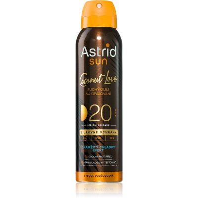 Astrid Sun Coconut Love suchý olej na opalování SPF 20 se střední UV ochranou 150 ml - parfo.cz
