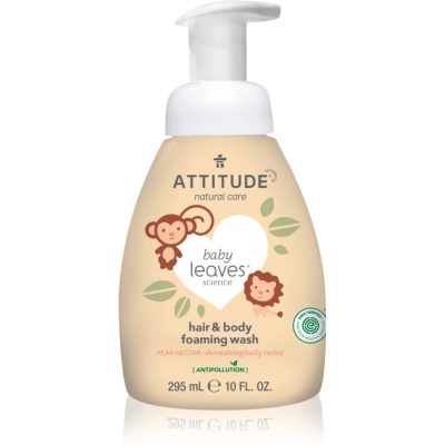Attitude Baby Leaves Pear Nectar mycí pěna 2 v 1 pro děti 295 ml - parfo.cz