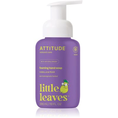 Attitude Little Leaves Vanilla & Pear tekuté mýdlo na ruce pro děti 295 ml - parfo.cz