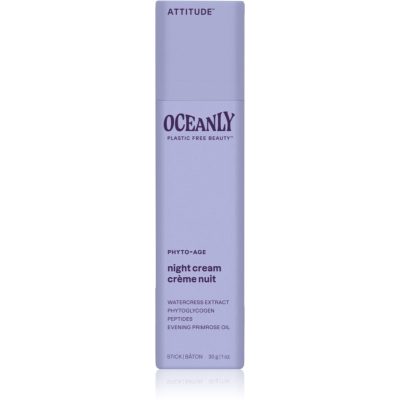 Attitude Oceanly Night Cream noční krém proti projevům stárnutí pleti s peptidy 30 g - parfo.cz