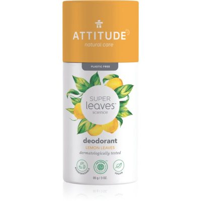 Attitude Super Leaves Deodorant tuhý deodorant bez obsahu hliníkových solí Lemon Leaves 85 g - parfo.cz