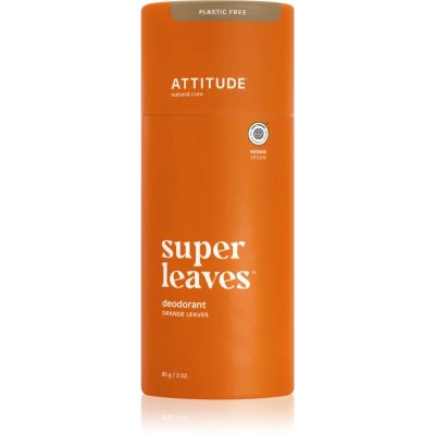 Attitude Super Leaves Deodorant tuhý deodorant bez obsahu hliníkových solí Orange Leaves 85 g - parfo.cz