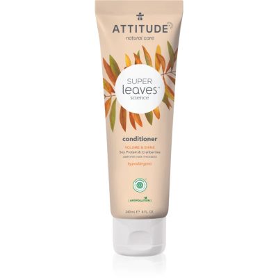 Attitude Super Leaves Volume & Shine přírodní kondicionér s detoxikačním účinkem 240 ml - parfo.cz