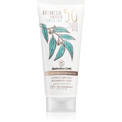 Australian Gold Botanical Tinted Face tónovací ochranný krém SPF 50 Rich-Deep Dark 88 ml - parfo.cz