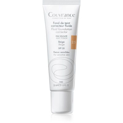 Avène Couvrance Fluid Foundation Corrector tekutý krycí make-up SPF 20 odstín 2.5 Beige 30 ml - parfo.cz
