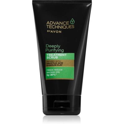 Avon Advance Techniques Deeply Purifying hloubkově čisticí peeling pro mastné vlasy 150 ml - parfo.cz