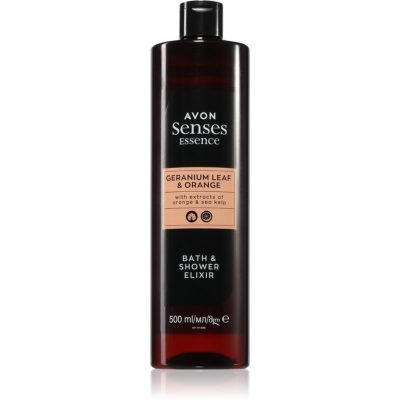 Avon Senses Essence Geranium Leaf & Orange přísada do koupele 500 ml - parfo.cz