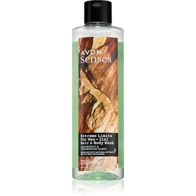 Avon Senses Extreme Limits sprchový gel a šampon 2 v 1 250 ml - parfo.cz