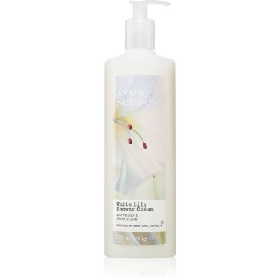 Avon Senses White Lily & Musk povzbuzující sprchový krém 720 ml - parfo.cz