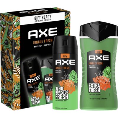 Axe Jungle Fresh dárková sada na tělo pro muže Palm Leaves & Amber - parfo.cz