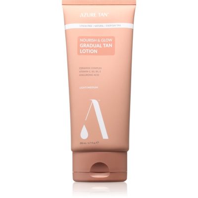 Azure Tan Nourish & Glow samoopalovací krém na tělo odstín Light/Medium 200 ml - parfo.cz