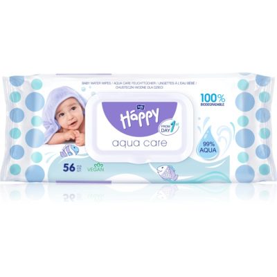 BELLA Baby Happy Aqua care vlhčené čisticí ubrousky pro děti 56 ks - parfo.cz