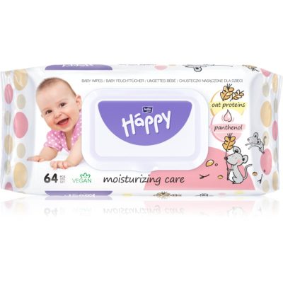 BELLA Baby Happy Oat proteins and Panthenol vlhčené čisticí ubrousky pro děti 64 ks - parfo.cz
