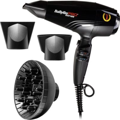 BaByliss PRO Rapido BAB7000IE fén na vlasy Light Black - parfo.cz