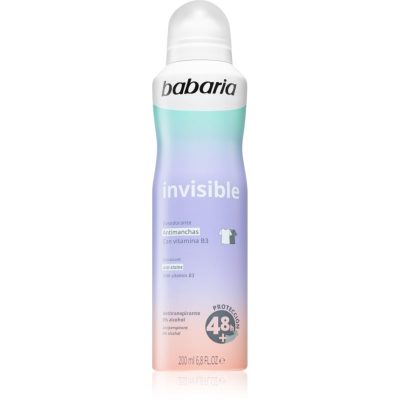 Babaria Deodorant Invisible antiperspirant ve spreji proti bílým a žlutým skvrnám 200 ml - parfo.cz