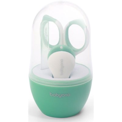 BabyOno Take Care manikúrní set pro děti Mint - parfo.cz