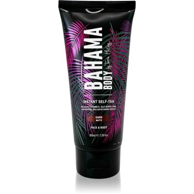Bahama Body Instant Self-Tan samoopalovací krém na tělo a obličej odstín Dark 100 ml - parfo.cz
