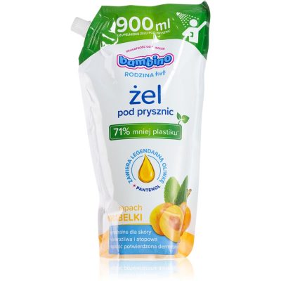 Bambino Family Refill Mirabelle sprchový gel a šampon 2 v 1 náhradní náplň 900 ml - parfo.cz