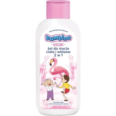 Bambino Kids Bolek and Lolek sprchový gel a šampon 2 v 1 Flamingo 400 ml - parfo.cz