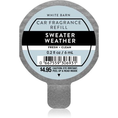 Bath & Body Works Sweater Weather vůně do auta náhradní náplň 6 ml - parfo.cz