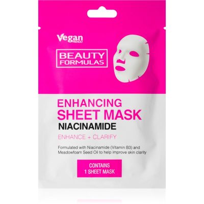 Beauty Formulas Niacinamide vyživující plátýnková maska 1 ks - parfo.cz