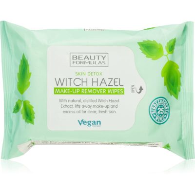 Beauty Formulas Witch Hazel čisticí a odličovací ubrousky 25 ks - parfo.cz