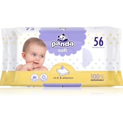 Bella Baby Happy Panda Soft vlhčené čisticí ubrousky pro děti 56 ks - parfo.cz