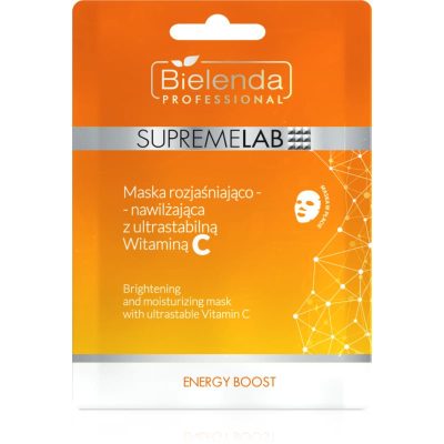 Bielenda Professional Supremelab Energy Boost rozjasňující plátýnková maska s vitaminem C 1 ks - parfo.cz