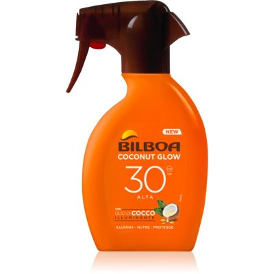 Bilboa Coconut Glow opalovací sprej SPF 30 200 ml - parfo.cz