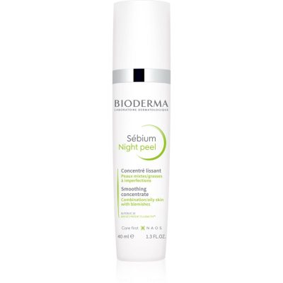 Bioderma Sébium Night Peel vyhlazující exfoliační sérum proti nedokonalostem pleti 40 ml - parfo.cz