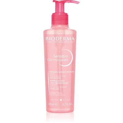 Bioderma Sensibio Gel Moussant jemný zklidňující čisticí a odličovací gel 200 ml - parfo.cz