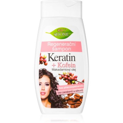 Bione Cosmetics Keratin + Kofein regenerační šampon 260 ml - parfo.cz