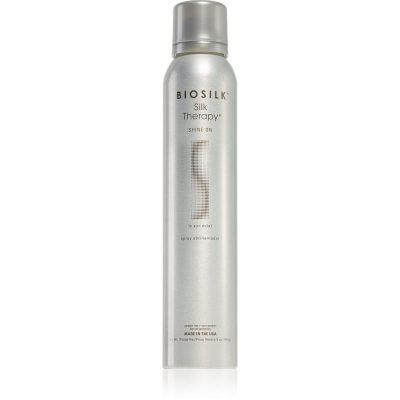 Biosilk Silk Therapy Shine On stylingový sprej pro lesk a hebkost vlasů 150 g - parfo.cz