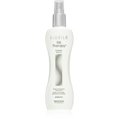 Biosilk Silk Therapy Thermal Shield termoochranný sprej pro úpravu žehličkou a kulmou bez parabenů 207 ml - parfo.cz