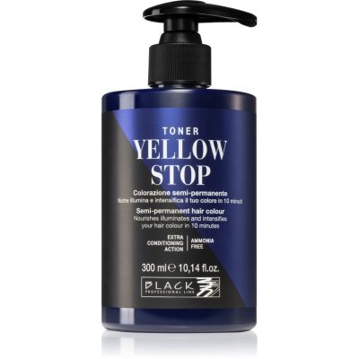 Black Professional Line Yellow Stop toner pro neutralizaci žlutých tónů 300 ml - parfo.cz