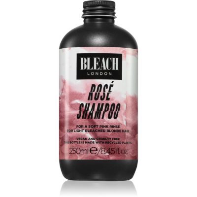 Bleach London Rosé Road Rosé tónovací šampon pro blond vlasy 250 ml - parfo.cz