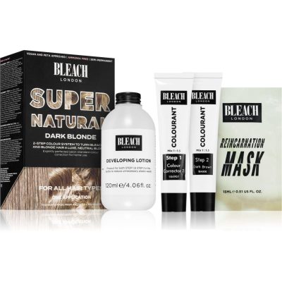 Bleach London Super Natural Dark Blonde semi-permanentní barva na vlasy odstín Dark Blonde 1 ks - parfo.cz