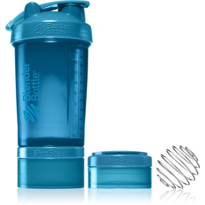 Blender Bottle ProStak Pro sportovní šejkr + zásobník barva Ocean Blue 650 ml - parfo.cz