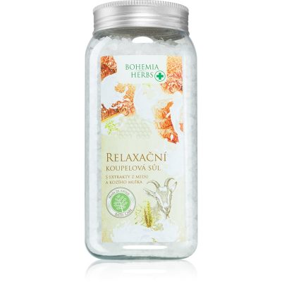 Bohemia Gifts & Cosmetics Bohemia Herbs Honey & Goat Milk koupelová sůl 900 ml - parfo.cz