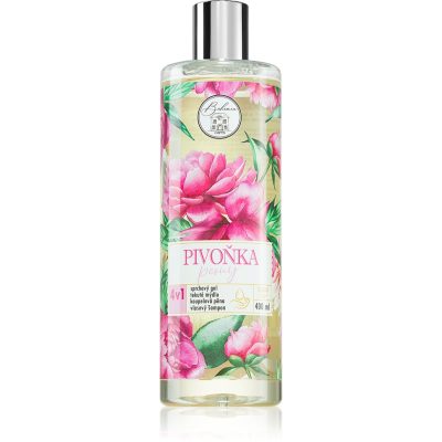 Bohemia Gifts & Cosmetics Flower Line Peony mycí gel na tělo a vlasy 400 ml - parfo.cz