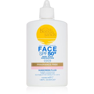Bondi Sands SPF 50+ Fragrance Free Tinted Face Fluid tónovací ochranný krém na obličej SPF 50+ 50 ml - parfo.cz