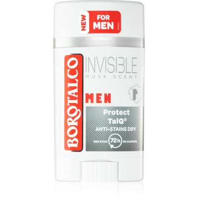 Borotalco MEN Invisible deodorant roll-on proti bílým a žlutým skvrnám pro muže vůně Musk Scent 40 ml - parfo.cz