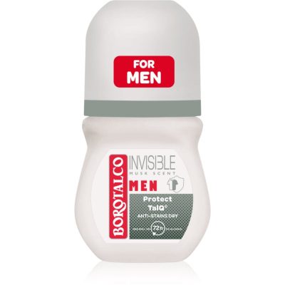 Borotalco MEN Invisible kuličkový deodorant roll-on 72h vůně Musk 50 ml - parfo.cz