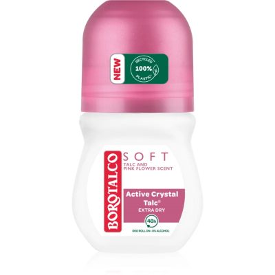 Borotalco Soft Talc & Pink Flower kuličkový deodorant roll-on bez alkoholu 50 ml - parfo.cz